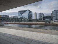 Urban Design in Berlin: Skyscrapers and Bridge 003