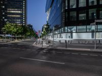 Urban Design in Berlin: A Night View with Street Lights