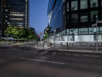 Urban Design in Berlin: A Night View with Street Lights