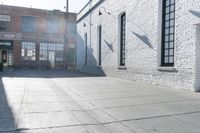 Urban Design: City Life Reflected on a Brick Wall and Shadow