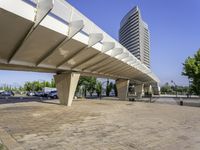 Urban Design: City Life in the Shade Under a Clear Sky