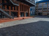 Urban Design on Cobblestone Roads in Berlin, Europe