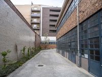 Urban Design in Europe: Brickwork and Vegetation in a German Courtyard