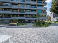 Urban Design in a German City with Clear Sky