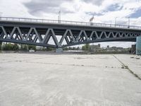 Urban Design: Hamburg Cityscape with Concrete Bridge 002