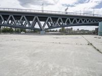 Urban Design of Hamburg Cityscape with Concrete Bridge 003