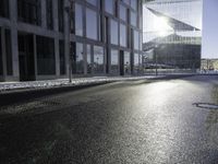 Urban Design: High Rise Building Bathed in Sunlight