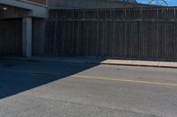 an image of a parking lot near buildings in the city of los angeles, california