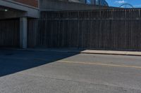 an image of a parking lot near buildings in the city of los angeles, california