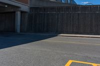 an image of a parking lot near buildings in the city of los angeles, california