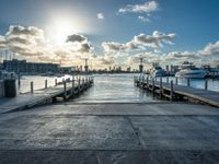 Urban Design in Miami: Water on a Sunny Day