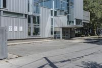 Urban Design: Parking Lot with Glass Wall