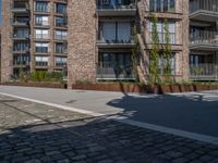 Urban Design: Streets Lined with Cobblestone and Brick Walls