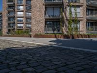 Urban Design: Streets Lined with Cobblestone and Brick Walls