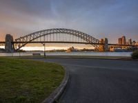 Urban Design: A Tied-Arch Bridge in the Cityscape