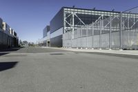 Urban Design: Warehouse with Clear Sky