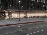 Urban Downtown: Streets Decorated with Lights