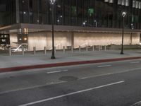Urban Downtown: Streets Decorated with Lights