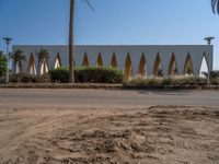 Urban Egypt: Clear Sky, Palm Trees, and Architecture