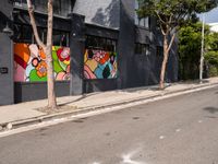 Urban Industrial Scene in Los Angeles, California