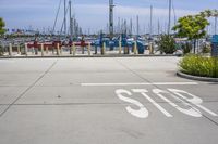 Urban Infrastructure: Long Beach Pier and Asphalt Road