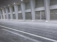 Urban Infrastructure in Valencia: A Road Surrounded by Modern Buildings