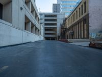 Urban Landscape: Asphalt Roads and Parking Decks in the City