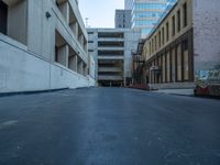 Urban Landscape: Asphalt Roads and Parking Decks in the City