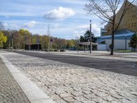 Urban Landscape in Berlin: Street Infrastructure and Tree Vegetation