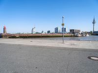 Urban Landscape with Clear Sky in Bremerhafen, Germany