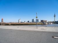 Urban Landscape with Clear Sky in Bremerhafen, Germany