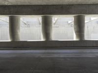 Urban Landscape: A Concrete Bridge and Underpass