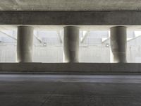 Urban Landscape: A Concrete Bridge and Underpass