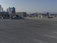 Urban Landscape: Concrete Streets and Parking Lots