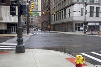 Urban Landscape in Detroit: Medium Format Building 001