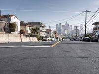 Urban Landscape of Los Angeles: Clear Skies over Asphalt Roads