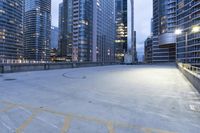 Urban Landscape at Night in Toronto, Canada