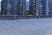 Urban Landscape at Night in Toronto, Canada