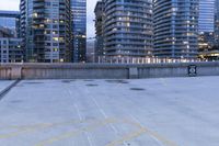 Urban Landscape at Night in Toronto, Canada