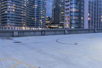 Urban Landscape at Night in Toronto, Canada