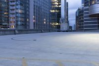 Urban Landscape at Night in Toronto, Canada