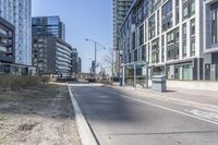 Urban Landscape in Toronto with Skyscrapers