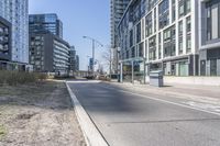 Urban Landscape in Toronto with Skyscrapers