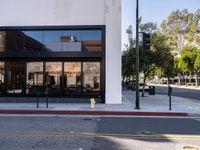 Urban Life in Los Angeles: Asphalt Roads and Modern Stores
