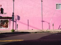 A Glimpse of Urban Los Angeles: Multicolored Storefronts