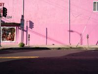 A Glimpse of Urban Los Angeles: Multicolored Storefronts