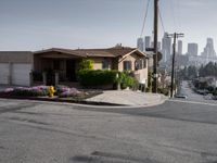 Urban Los Angeles Road Under a Clear Sky