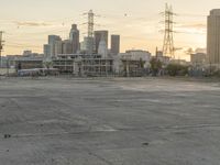 Urban Metropolis: Los Angeles City in the Morning Dawn
