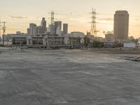 Urban Metropolis: Los Angeles City in the Morning Dawn