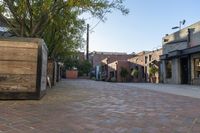 Urban Neighborhood with City Buildings and Trees 001